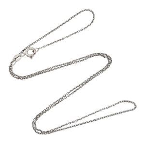 Vintage Sterling Silver 925 Cable Link Chain Necklace 18"